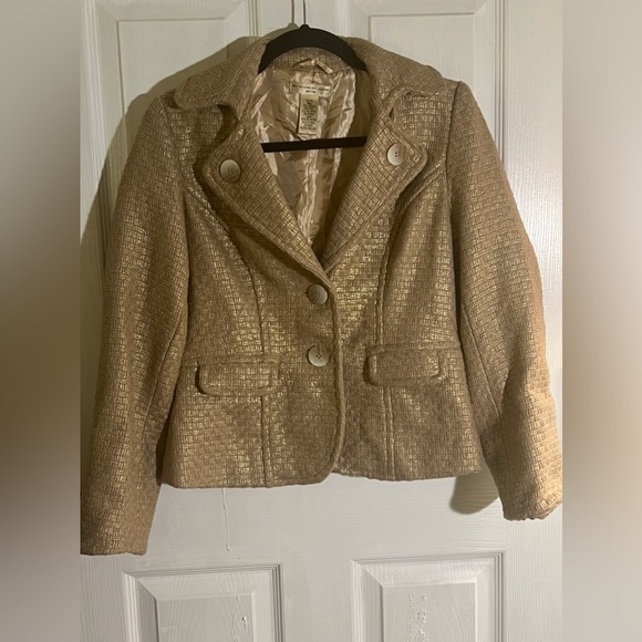Ecologie gold woven jacket sz MP‎ - Picture 1 of 4